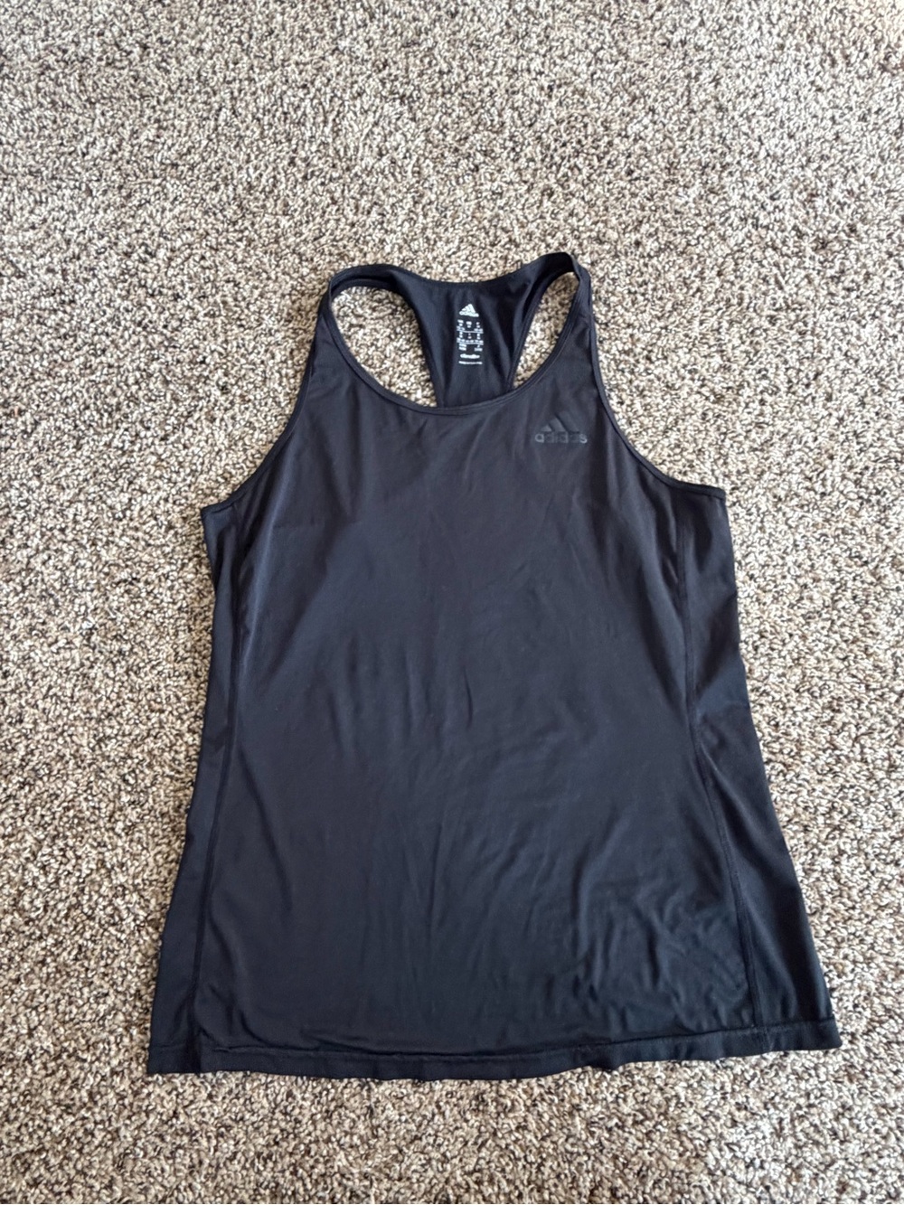 adidas Black Racerback Training Tank Top - “Climalite”